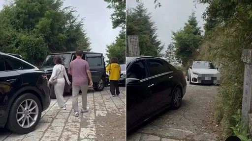 豪車闖玉山登山口打卡　當事人道歉：開錯方向事出有因