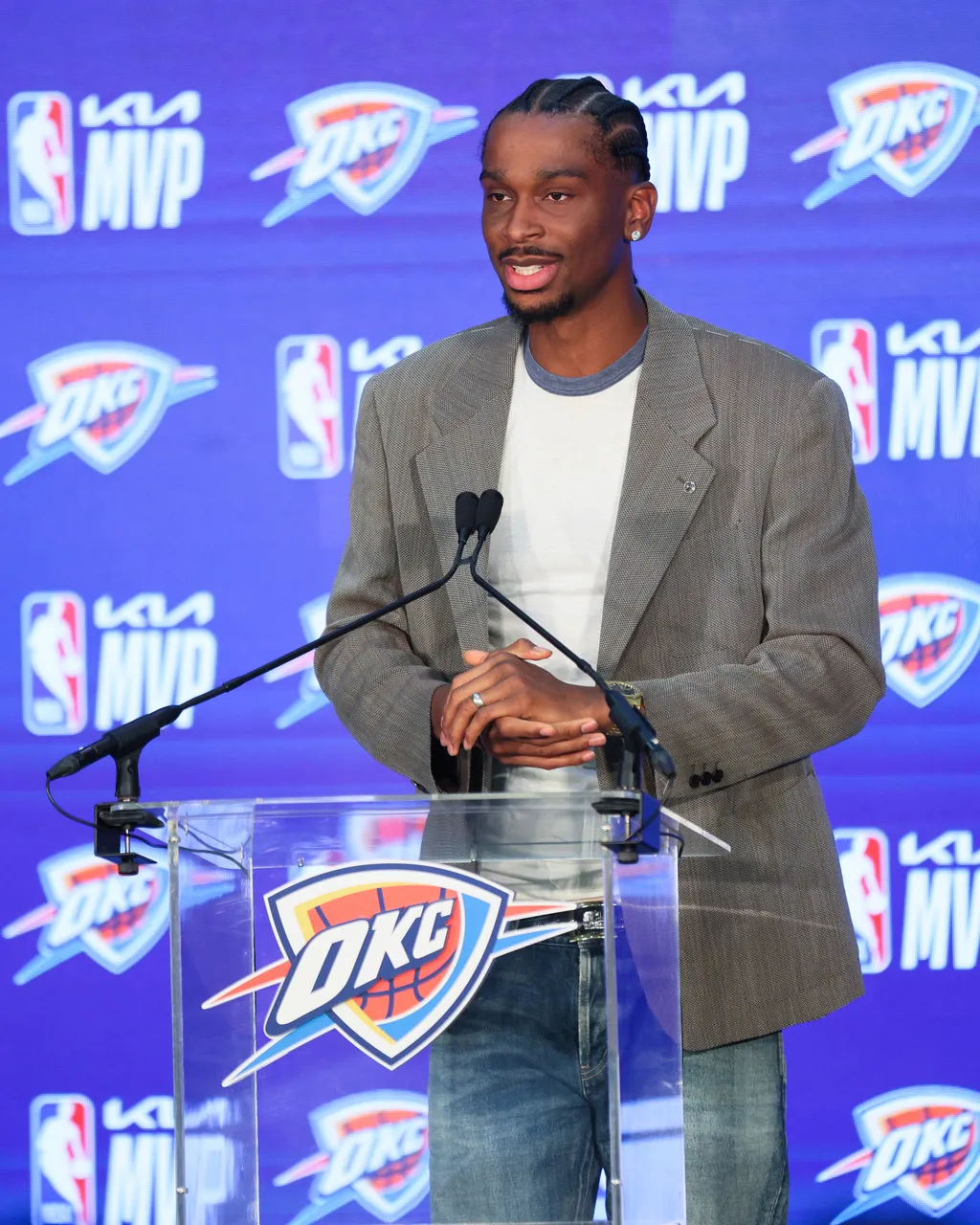 「SGA」蟬聯NBA MVP。美聯社