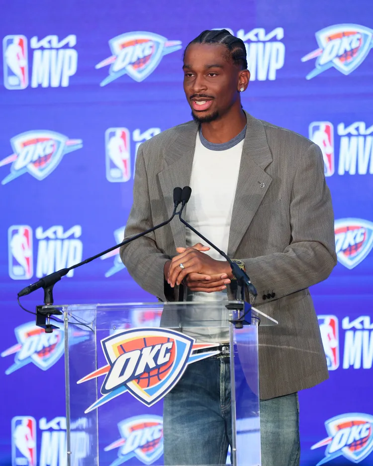 「SGA」蟬聯NBA MVP。美聯社
