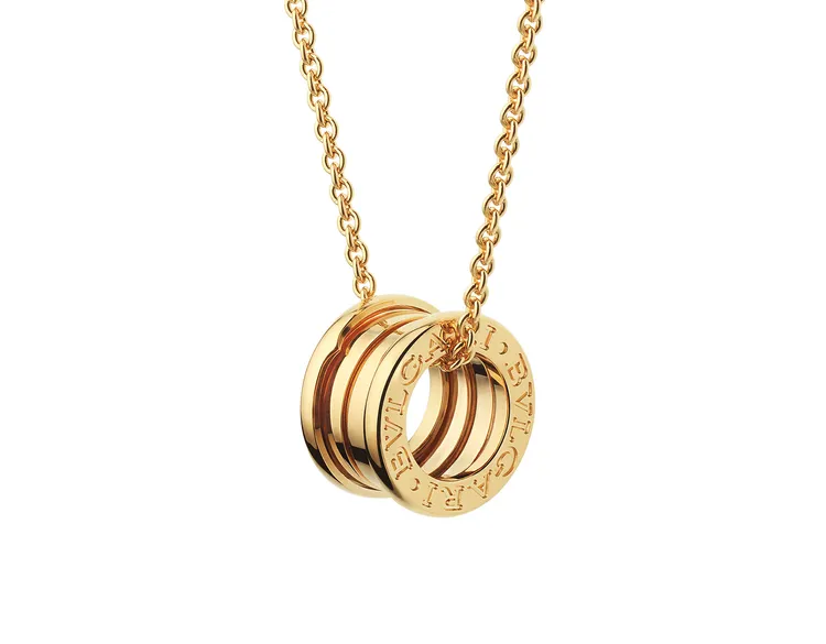 BVLGARI B.ZERO1系列黃金項鍊。品牌提供