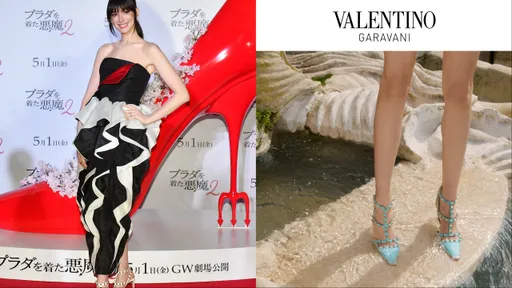 Valentino經典鉚釘鞋回歸了！優雅尖頭美到安海瑟薇搶先上腳