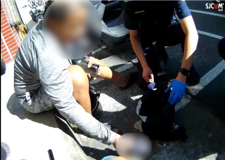 范男遭警方逮捕。民眾提供