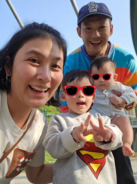 威廉與老婆卓君澤育有1子1女。翻攝威廉IG