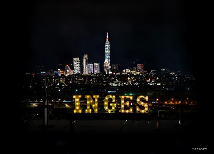 台北萬豪INGE'S Bar & Grill夜景。業者提供