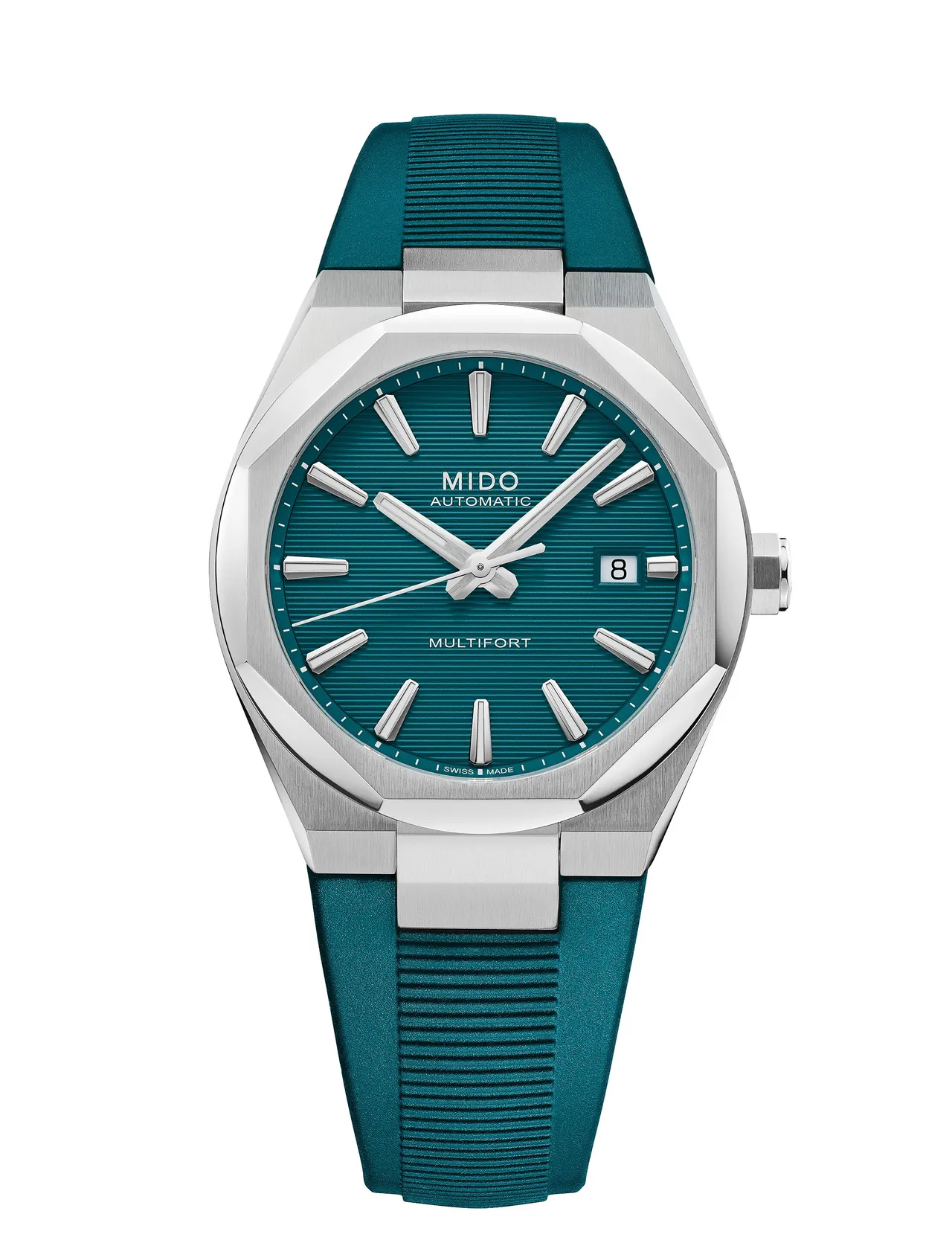 MIDO Multifort 8 One Crown午夜綠腕錶，2萬8400元。品牌提供