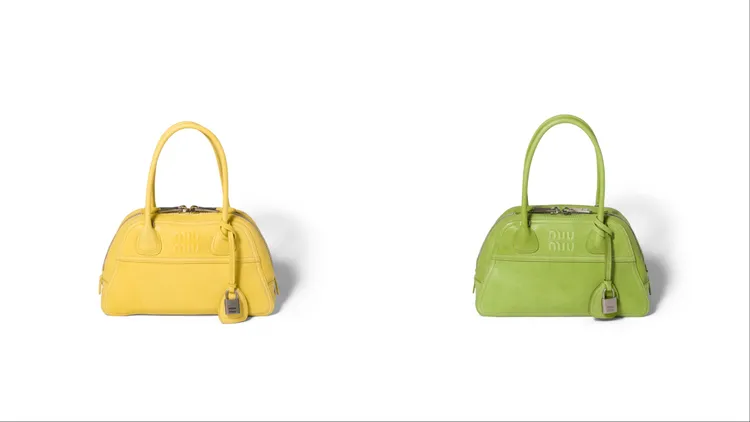 MIU MIU Vivant皮革手提肩背包，各11萬5000元。品牌提供