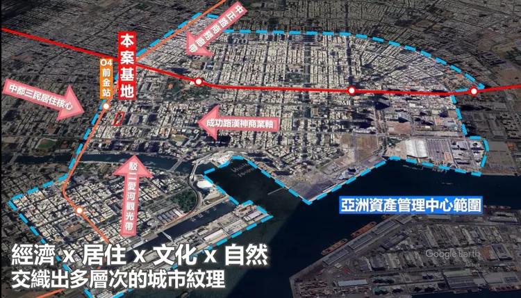 前金區後金段44地號都更案，屬於亞灣內亞資中心高雄專區設立後首案公辦都更。高市府提供