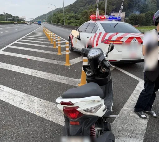 越南女騎機車誤闖國道　國道警火速攔停開罰