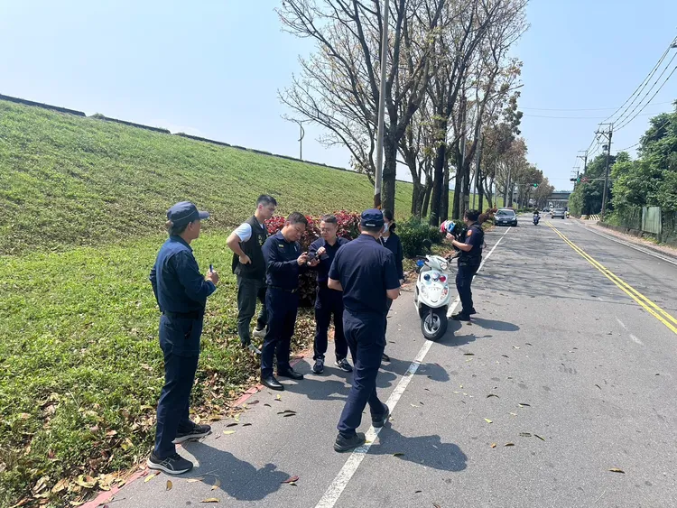 警方主動會勘。翻攝畫面
