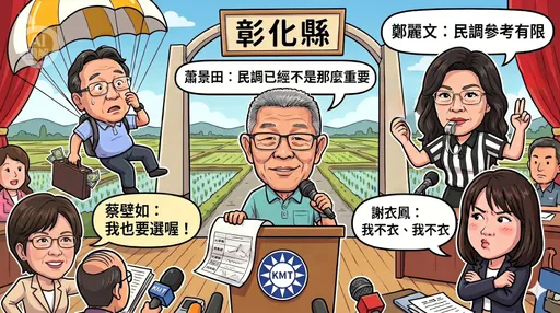 AI圖解｜藍白內耗分票　綠收割彰化之亂