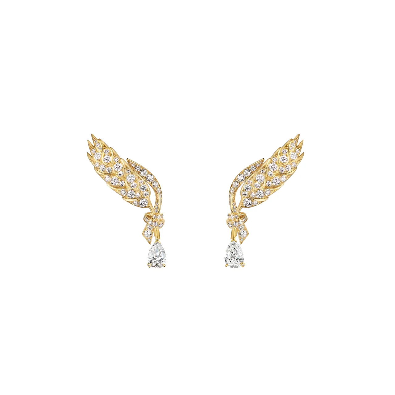 Chaumet L‘Epi de Blé 18K黃金耳環，390萬4000元。品牌提供