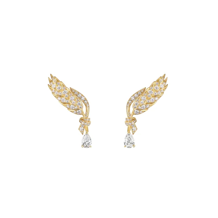 Chaumet L‘Epi de Blé 18K黃金耳環，390萬4000元。品牌提供