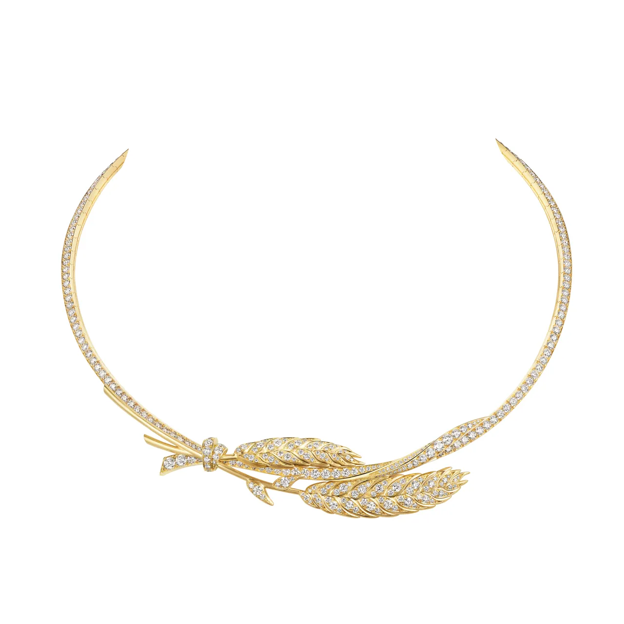 Chaumet L‘Epi de Blé 18K黃金項鍊，451萬1000元。品牌提供