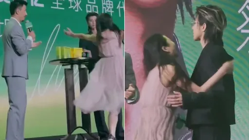 蔡徐坤被女粉絲暴衝上台強抱　淡定反應大獲好評