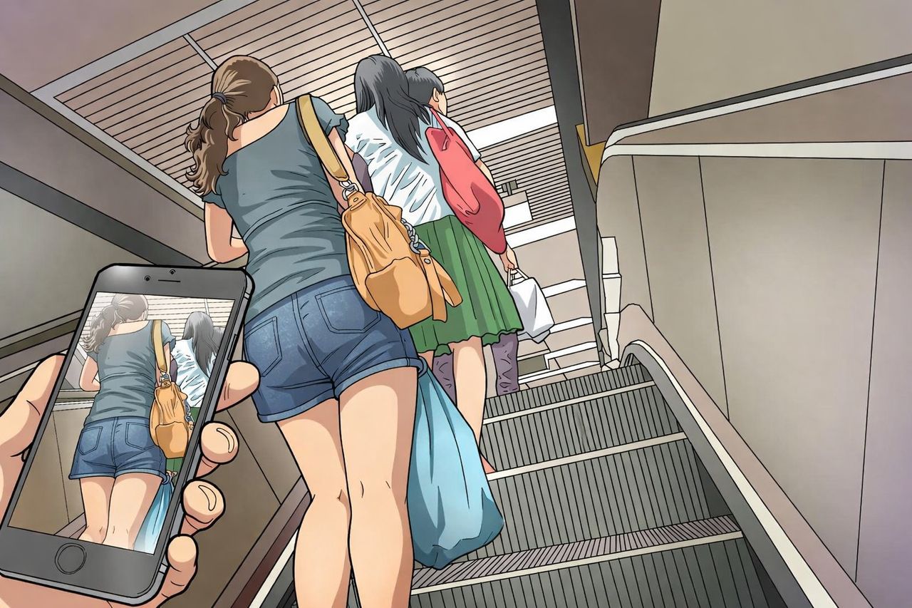 男子在百貨公司疑偷拍女子腿部!夜市逛街又尾隨 老公報警告他性騷擾