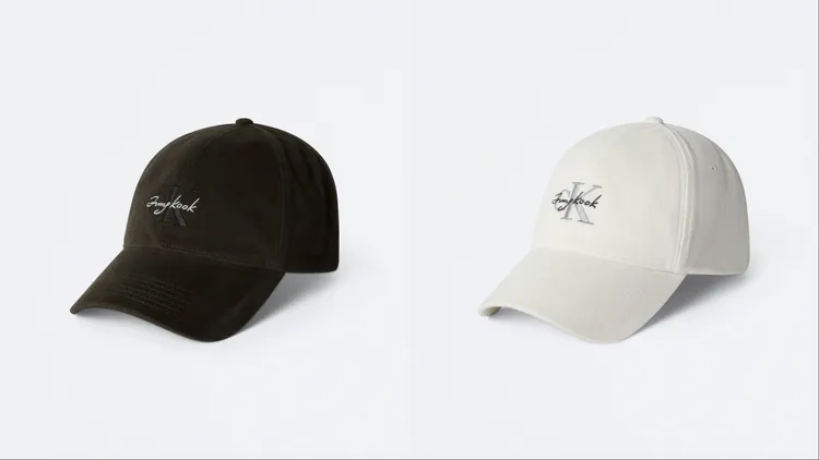 Jung Kook for Calvin Klein限量聯名系列棒球帽，各2480元。品牌提供