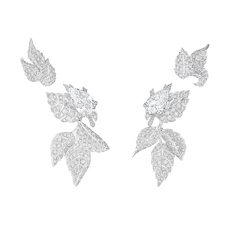 BOUCHERON高級珠寶系列Rosier耳環。品牌提供