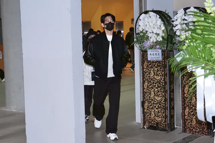 修杰楷今年1月隻身出席林光寧告別式。資料照片