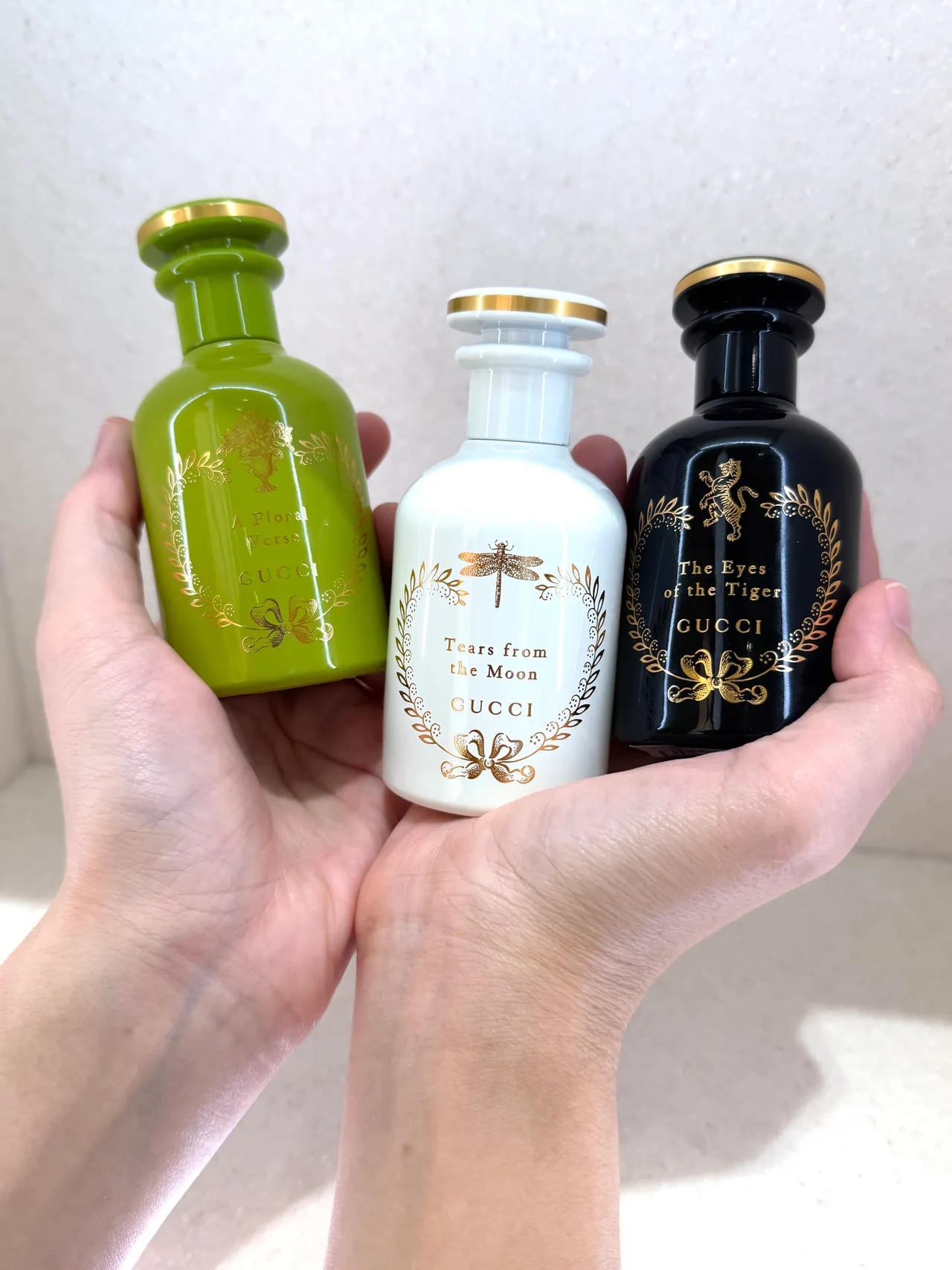 GUCCI煉金士花園淡香精，50ml／7000元、100ml／1萬200元。張家玲攝