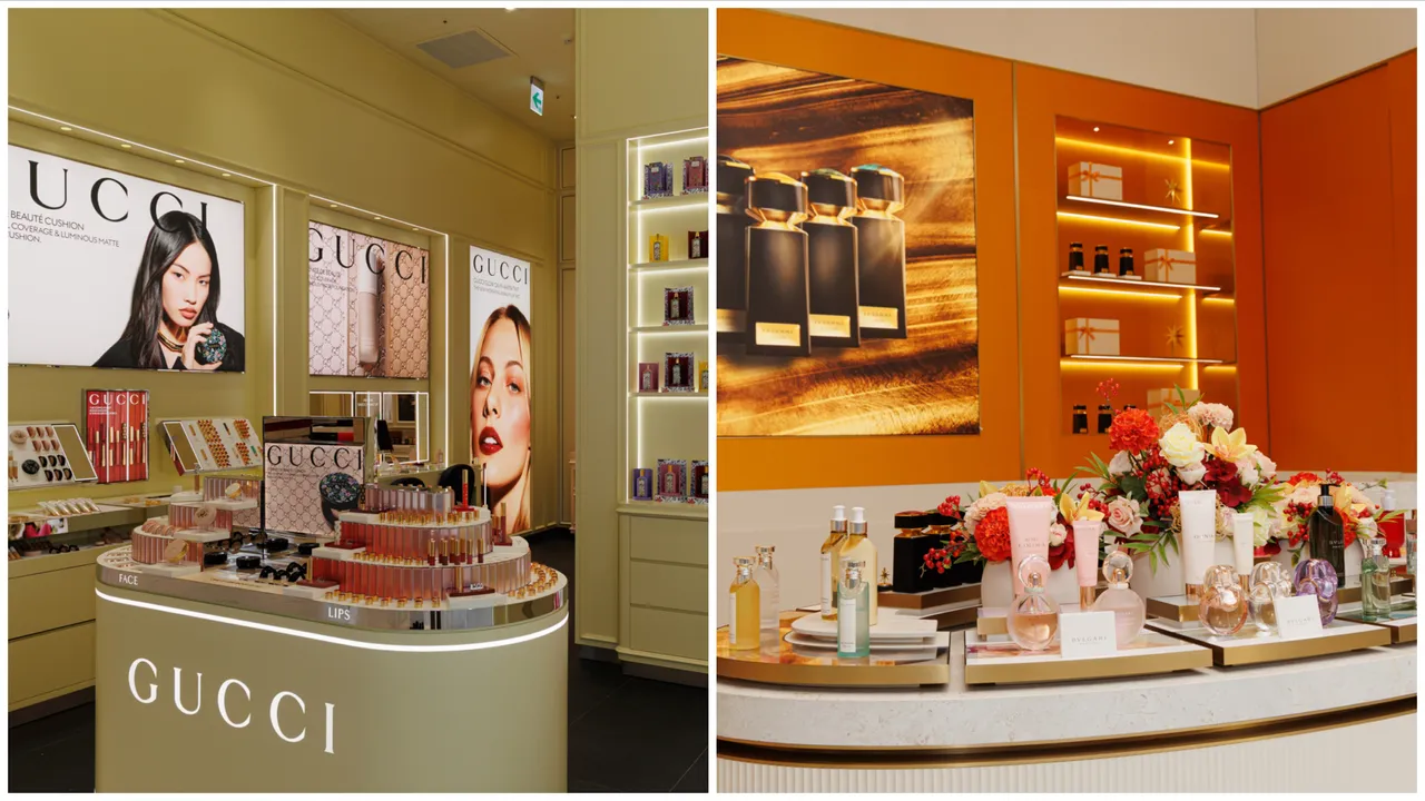 寶格麗（BVLGARI）和GUCCI兩大精品品牌旗下的美妝線進駐台中漢神洲際購物廣場，搶功頂級客群。品牌提供
