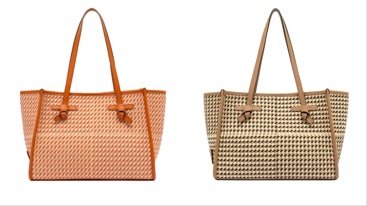 Gianni Chiarini Marcella中型編織托特包，各1萬1800元。品牌提供