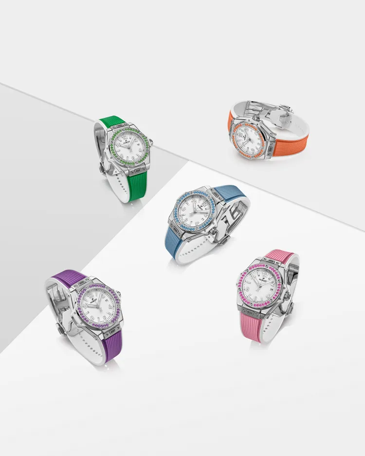 Hublot Big Bang One Click 33毫米
Joyful 悅彩特調系列，為女性帶來全新高球時尚。品牌提供