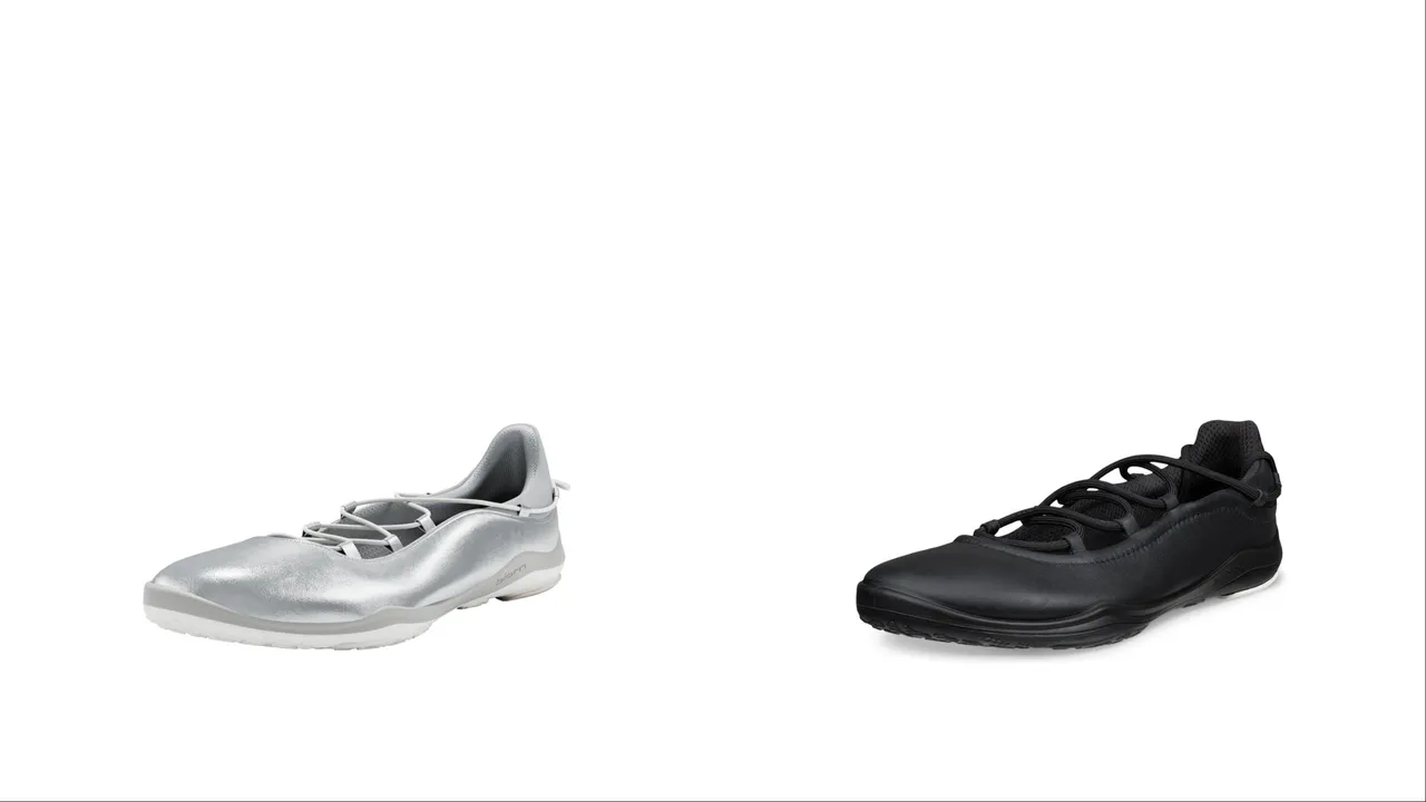 ECCO BIOM LITE TR芭蕾舞綁帶款，各6380元。品牌提供