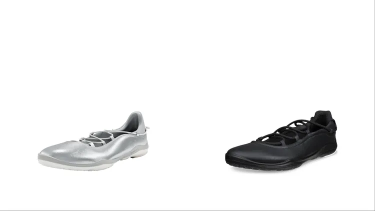 ECCO BIOM LITE TR芭蕾舞綁帶款，各6380元。品牌提供