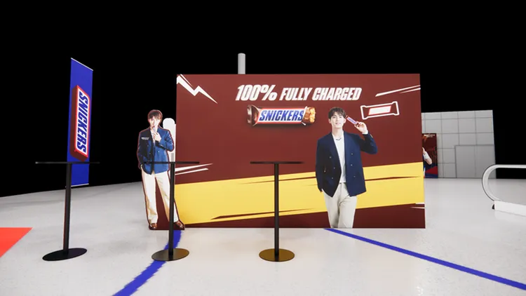SNICKERS® 「能量補給站」快閃活動現場設有能寫下對 SNICKERS® 說的話的「能量留言牆」。業者提供