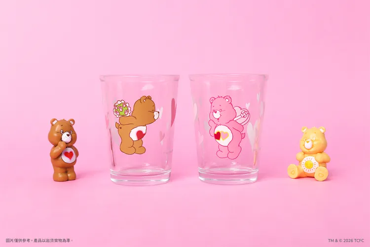 愛康 × Care Bears聯名玻璃杯。品牌提供