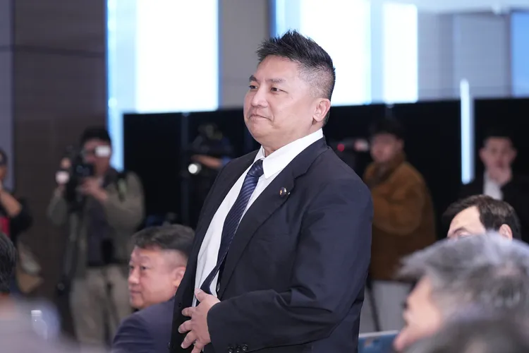 國民黨宜蘭縣長參選人吳宗憲。彭欣偉攝