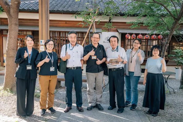 日本宮崎縣訪團參訪桃園77藝文町。秘書處提供