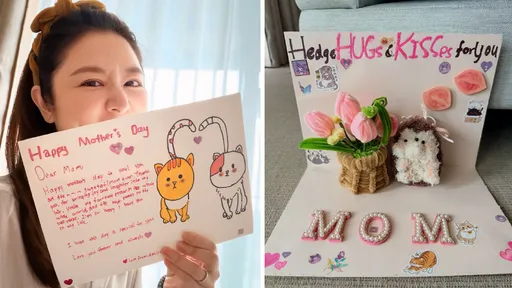 林心如9歲女手作母親節禮物超有心　超甜告白「我全世界最喜歡的人」