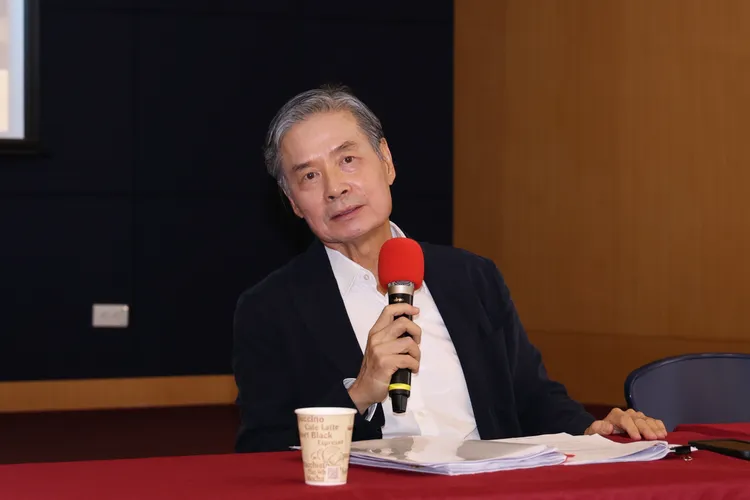 國安會前秘書長金溥聰今（25）日大動作召開記者會。莊宗達攝