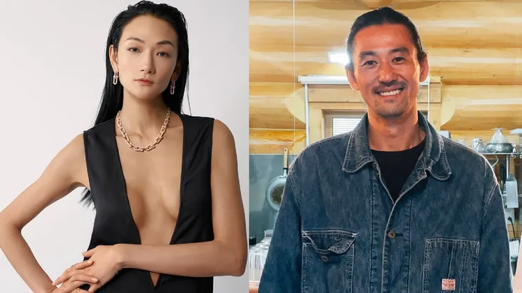 富永愛（左）生下與山本一賢的孩子。翻攝富永愛IG、山本一賢X