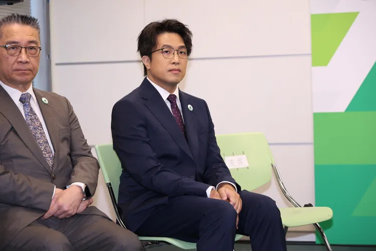 沈伯洋提出「城市生態系」概念，強調市政不應零碎推動，而應整體規劃。記者莊宗達攝
