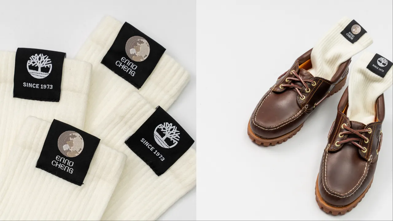 TIMBERLAND ft.鄭宜農聯名襪在設計上加入台語專輯《圓缺》織標元素。品牌提供