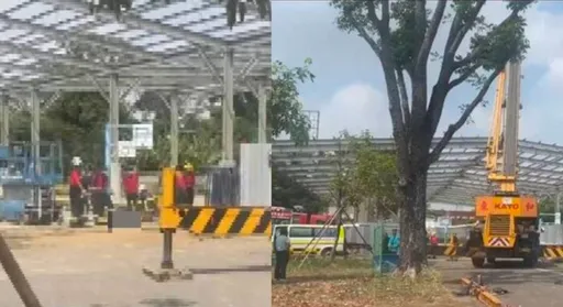 驚悚！烤漆板砸落工人肚破腸流慘死　嘉市校園施工傳意外　