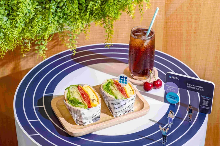 BRITA X 森林跑站聯名高蛋白輕食「狀態超好能量套餐」滿足跑者訓練前後需求。業者提供