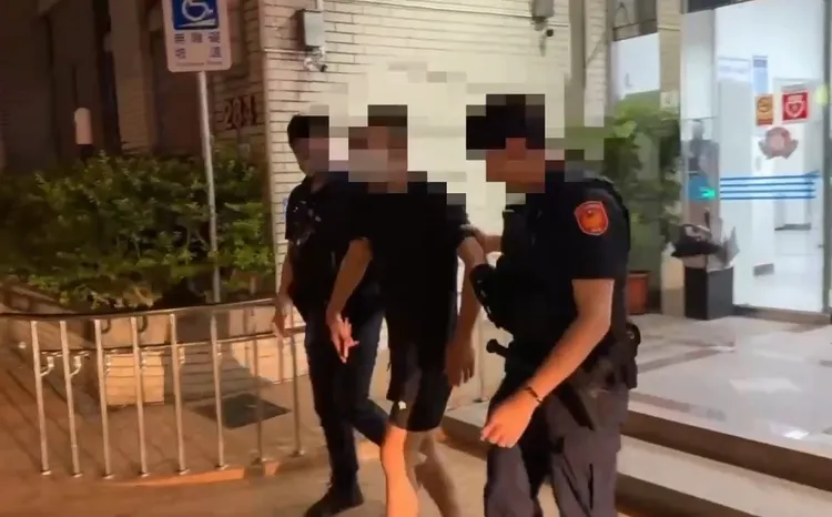 共犯蔡男昨深夜落網。翻攝畫面