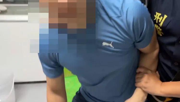 吳男等人落網。翻攝畫面