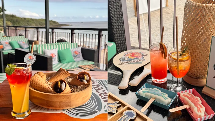 「LA PLAGE LONGCHAMP瓏驤海灘俱樂部」打造期間限定酒吧。劉旻君攝