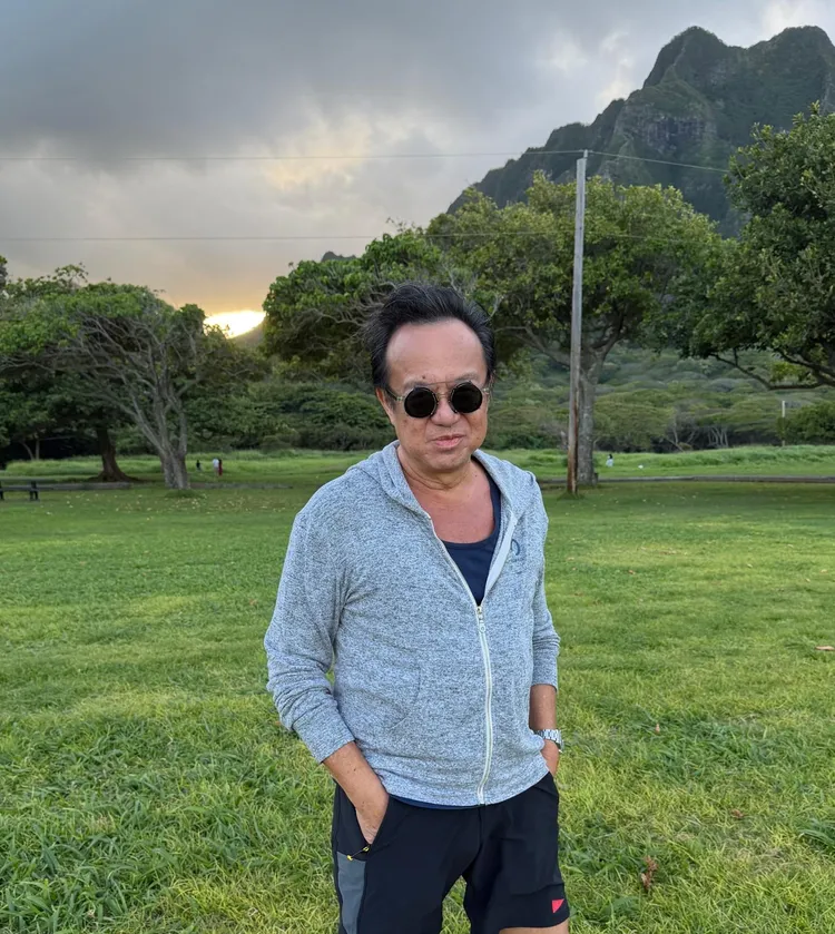 黃大煒今天上午從夏威夷歐胡島北岸（North Shore Oahu, Hawaii）傳來的現場照片。黃大煒、漢英得力法律事務所 提供