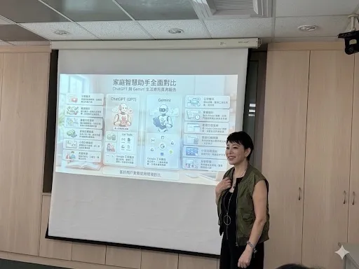 蕭千霈淺顯易懂的比喻，讓許多第一次接觸AI的學員快速理解。