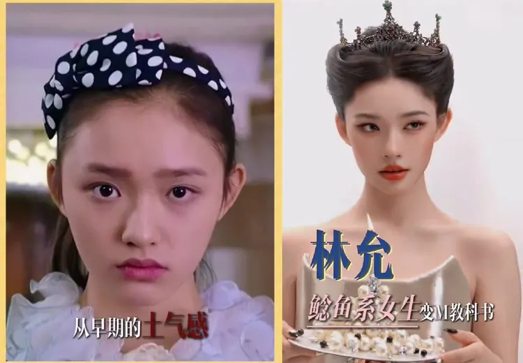 韓安冉稱林允以前是鯰魚系。翻攝獨有半枝桃微博