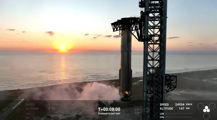 SpaceX成功回收火箭。美聯社
