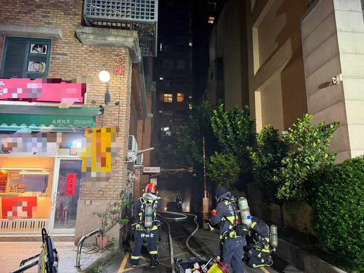 事發處在台中市南區一處社區停車場入口。民眾提供