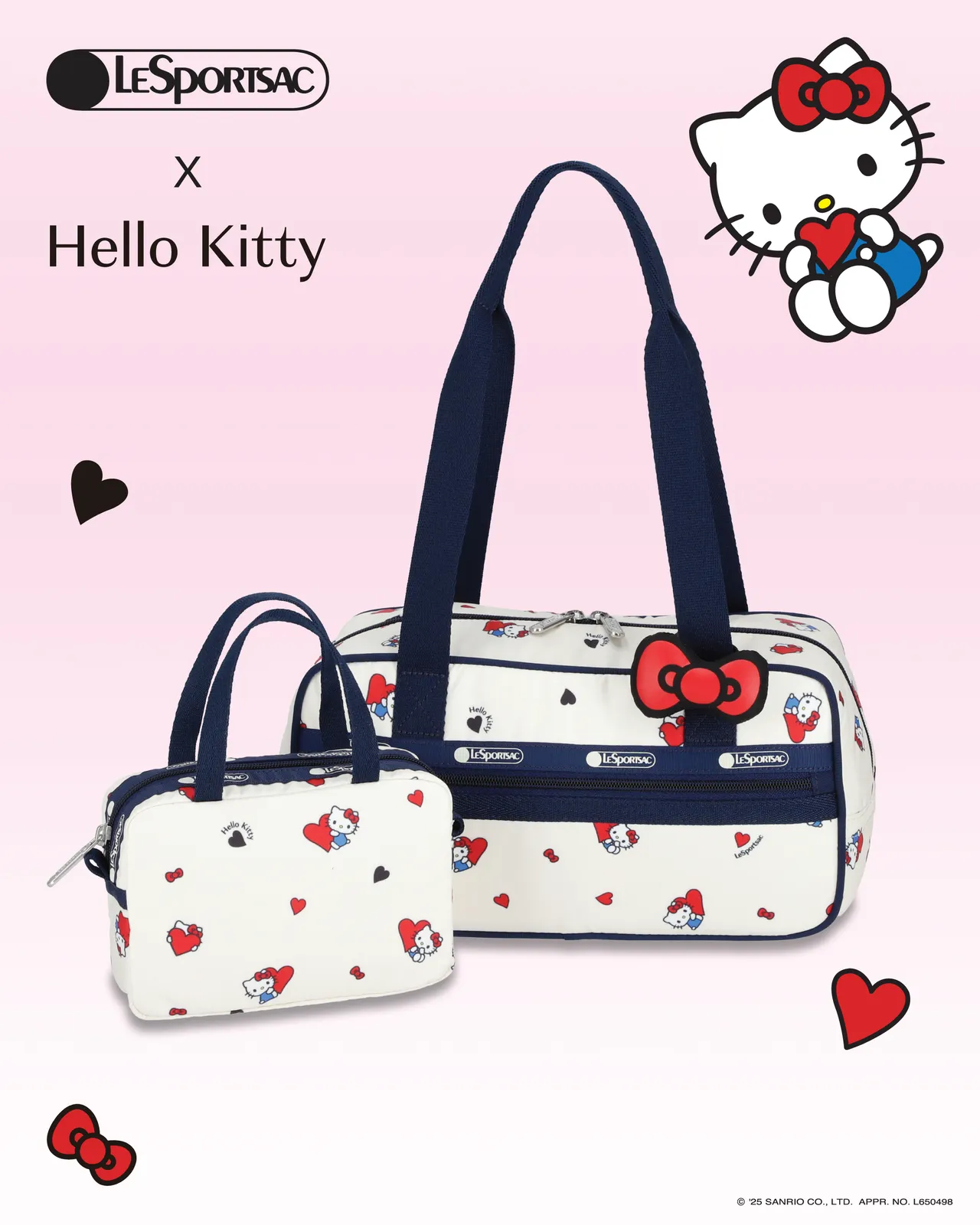 LeSportsac與HELLO KITTY推出夏季限定聯名系列。品牌提供