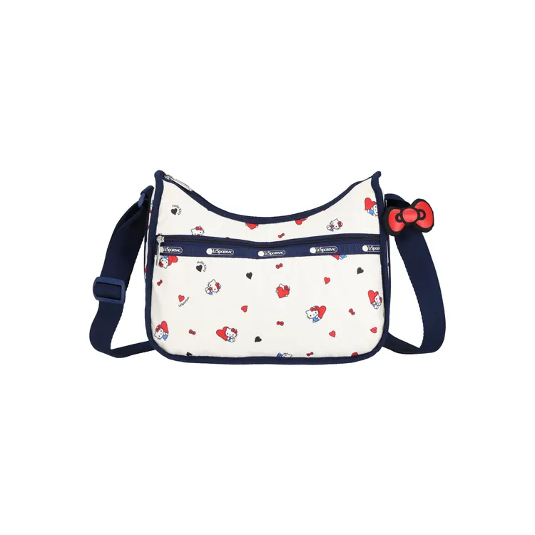 LeSportsac X HELLO KITTY心語呢喃經典斜背包，6000元。品牌提供