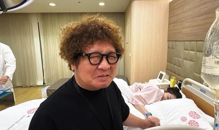 納豆全程陪產。經紀人提供